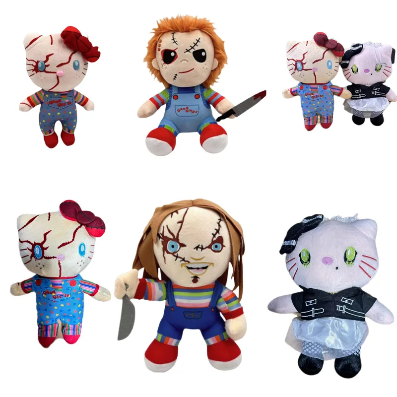 

Аниме Hello Kitty, плюшевая кавайная фигурка, игрушки, кукла Чакоки, милый кулон, ключи для девочек, подарки на Хэллоуин, Рождество, день рождения