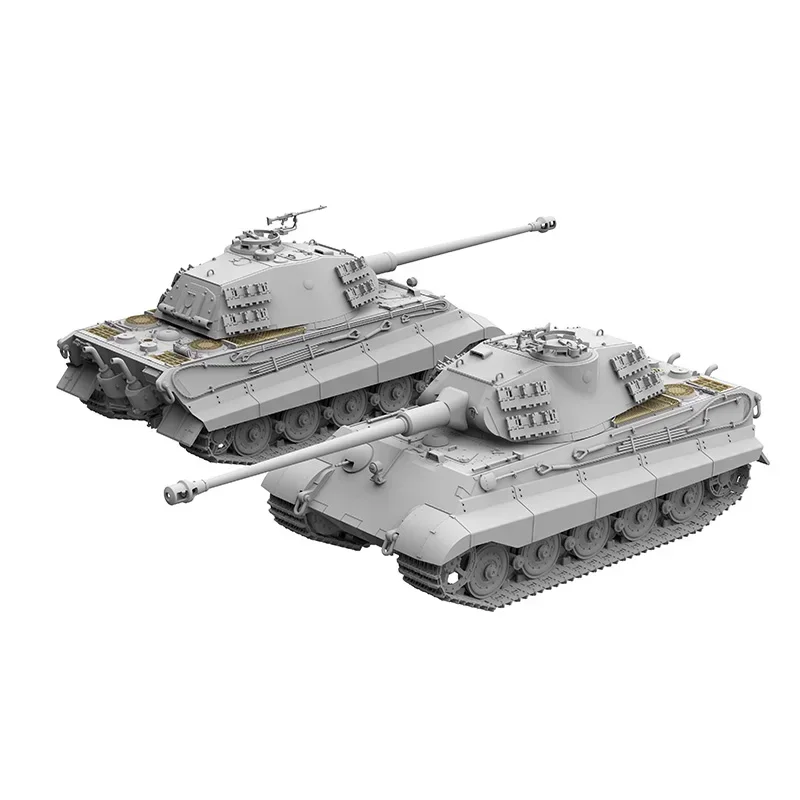 Ustar NO-008 Assembly Tank Model 1/48 King Tiger Turret W/full Interior Model Building Kits for Military Model Hobby DIY Toys