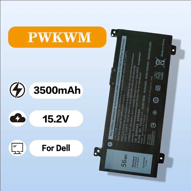 

Laptop Battery 15.2V 3500mAh for Dell Inspiron 14-7466 7467 7000 Series P78G PWKWM