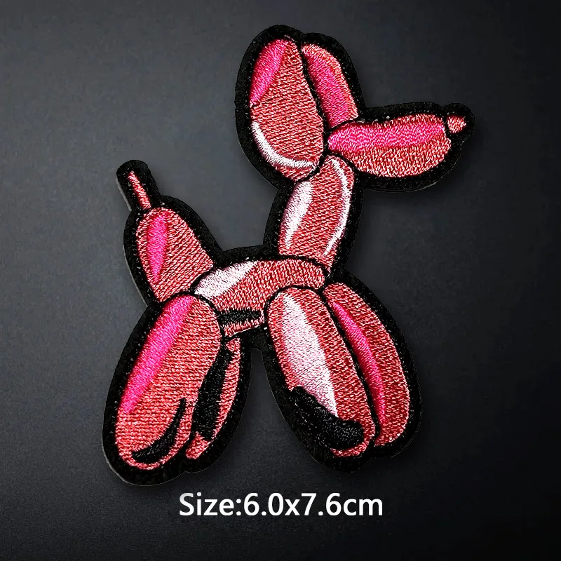 Balloon Dog CAT WOLF TIHRT DIY Badge Embroidery Patch Applique Clothes Ironing Clothing Sewing Supplies Decorative Badges