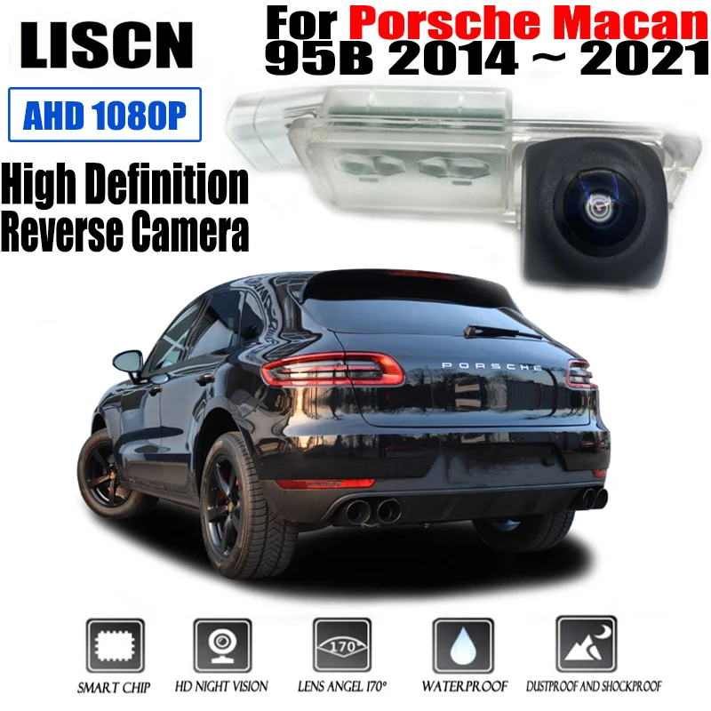 HD rear camera For Porsche Macan 95B 2014 ~ 2021 Night vision Parking Reversing Camera / license plate camera