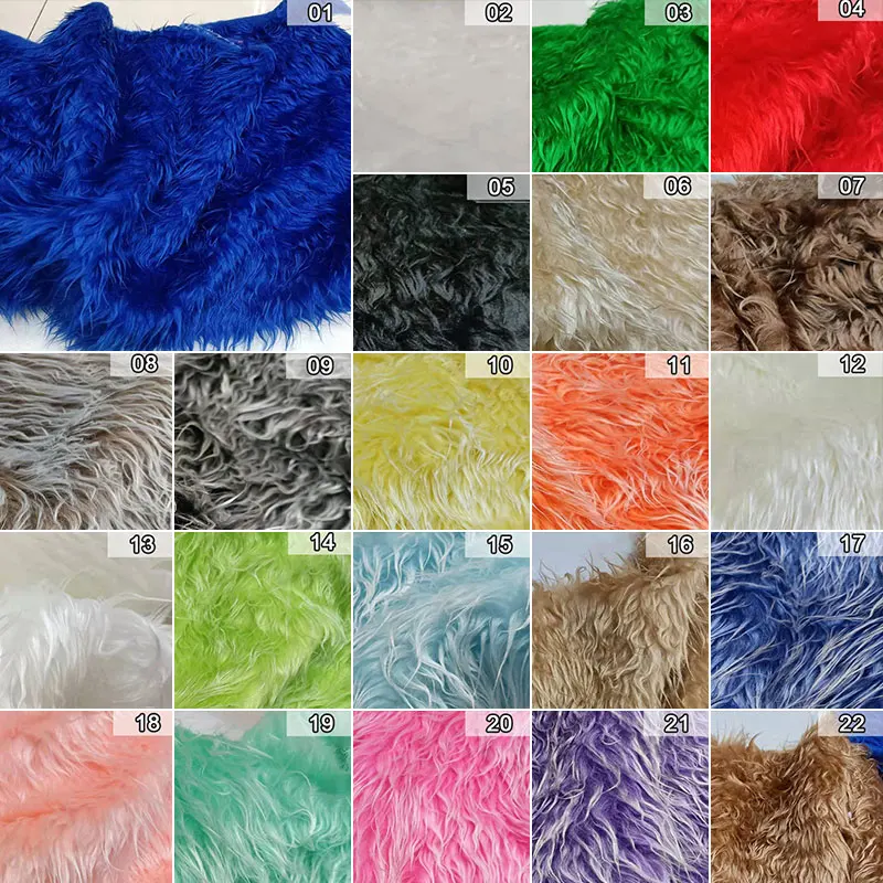 Artificial Soft Plush Fabric Long Faux Fur Fabric For Sewing Clothes Jewelry Background Cloth Cosplay Fabric Doll Toy DIY Crafts