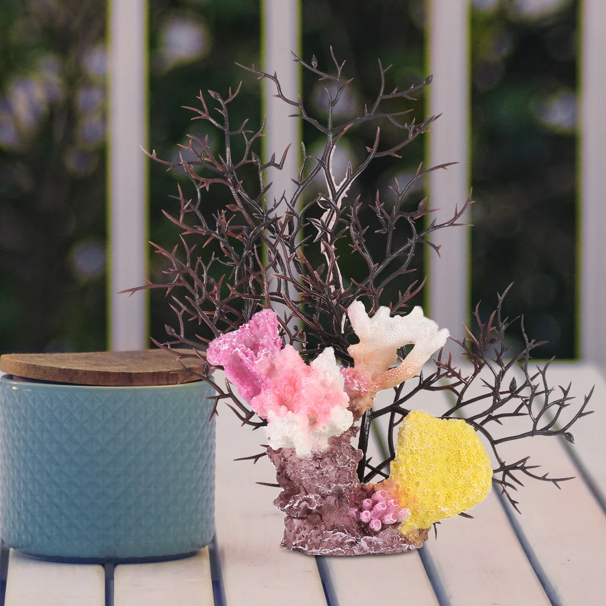 

Artificial Coral Branches Decor Creative Desktop Ornament Tabletop Flower Arrangement Decoration for Living Room Office