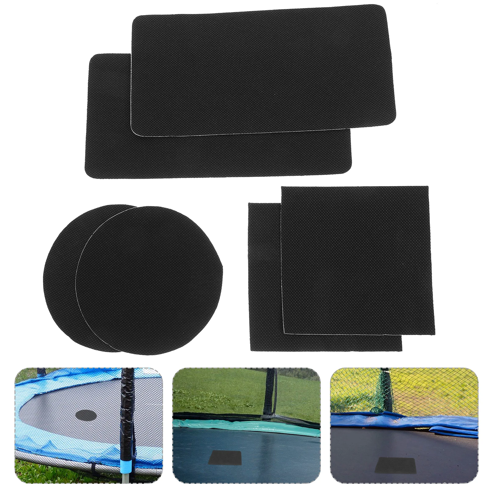 

6 set Self-Adhesive Patch Repair Kit Rectangular Patches Set For Fixing Holes Tears On Mats No Glue Needed Durable