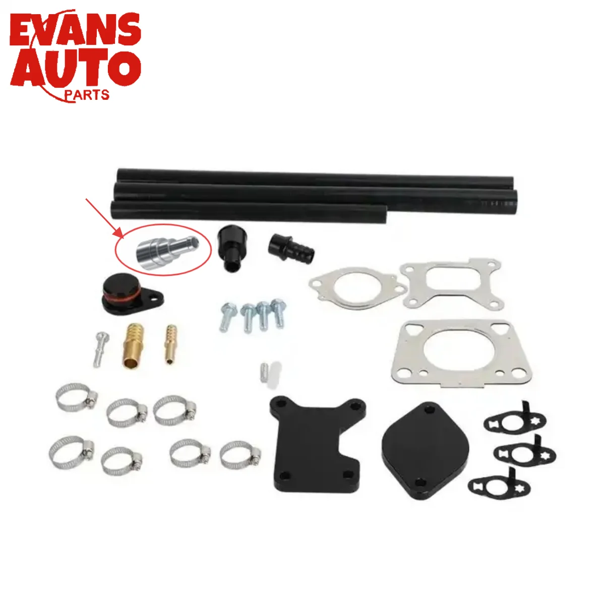 Kit de válvula EGR mejorada para Chevrolet 800409HP 2017-2019 Kit de válvula EGR Placa de admisión de palanquilla Válvula EGR Duramax L5P de 6,6 L