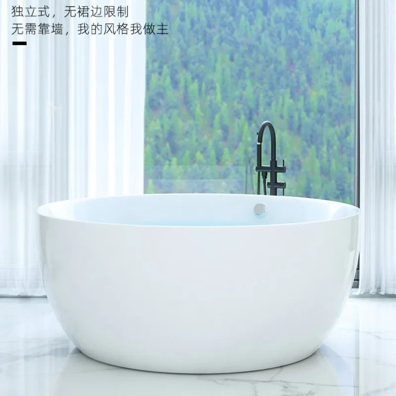 Hardcover B & B Color Round Constant Temperature Heating Independent Bathtub