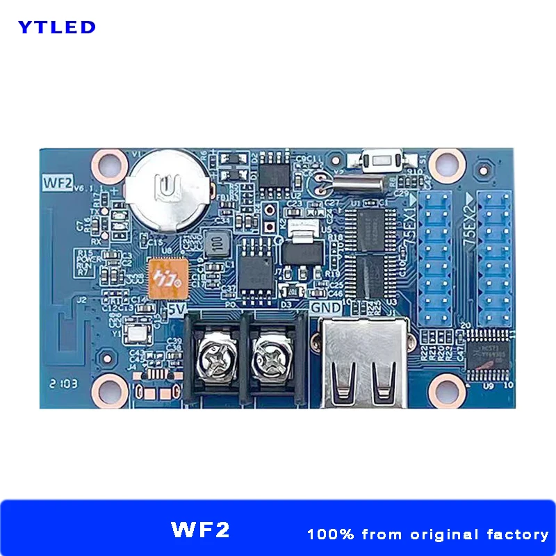 HD-WF2 Full Color Electronic Screen Advertising Sign Controller U Disk WIFI Control Card For Showing Text Image 3D Word Time