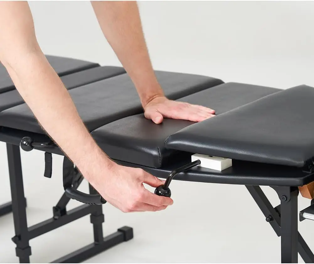 Elite Professional Portable Chiropractic Table (Charcoal)