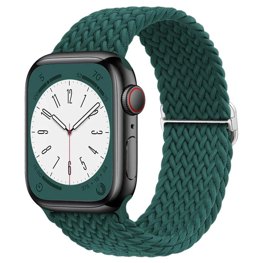 Pulseira trançada para apple watch band 44mm 40mm 42mm 45mm 41mm 49mm acessórios pulseira iwatch série 8 7 3 se ultra 5 6 4