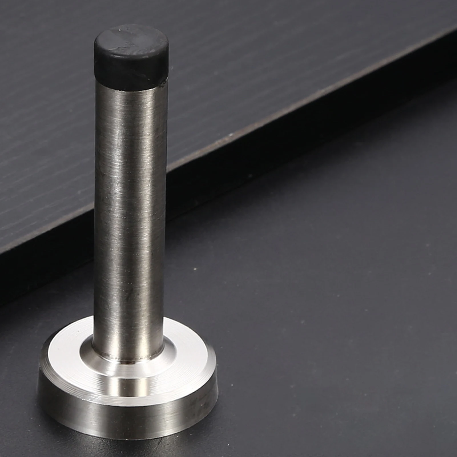 1PC Door Stopper Stainless Steel Silicone for Home Bedroom Office Living Room Rust-proof Quiet Anti-Collision Door Stop