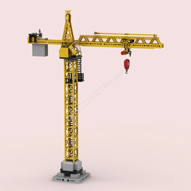581 個モジュラータワークレーン MOC クリエイティブストリートビューモデルビルディングブロック建築 DIY 教育組立モデルおもちゃギフト