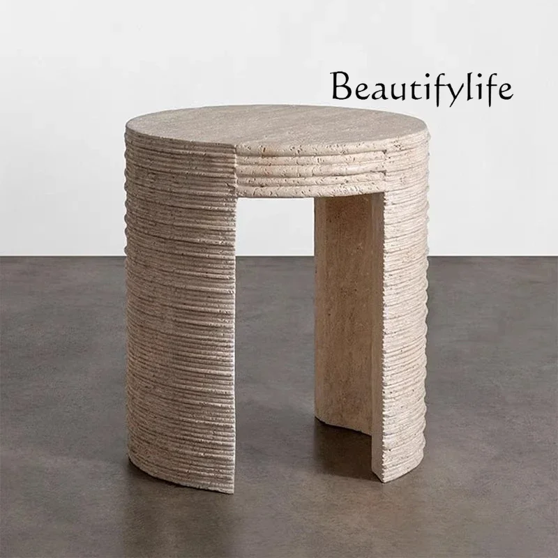 

DS Natural Marble Edge Few Designer Villa Living Room Home Light Luxury Marble Edge Few