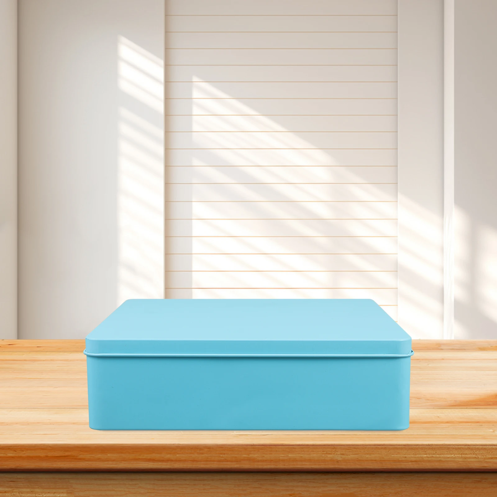 

Storage Box Decorative Boxes Tin Tinplate Candy Jar for Office Desk