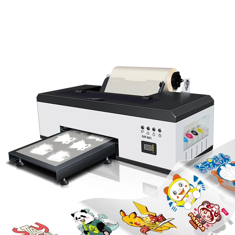 New DTF A3 Printer with L1800 R1390 Printing Head and Roll-to-Roll Controller for PET Films -