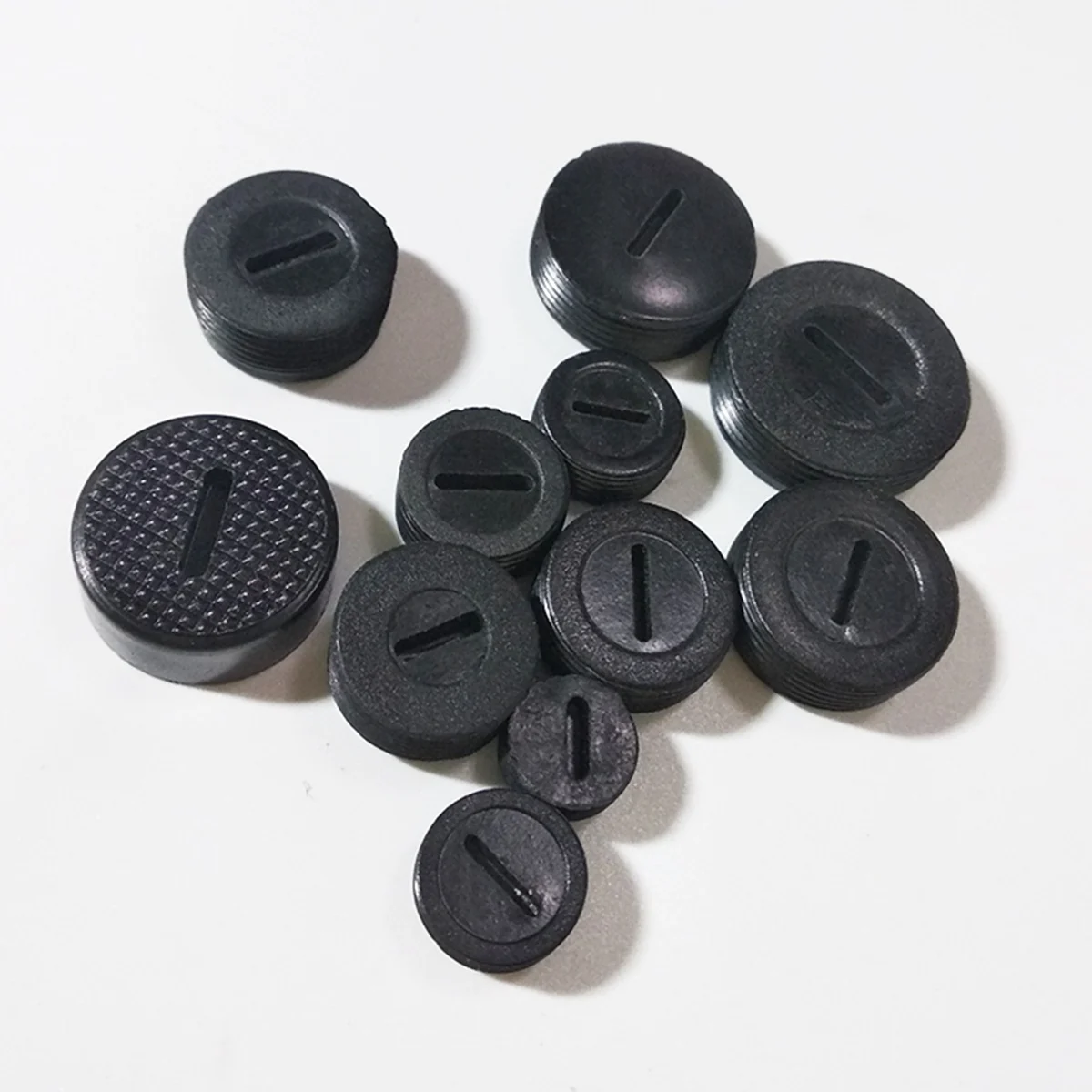 

ABUF-10 Pairs Power Tool Parts Carbon Brush Cover 14Mm Round Rubber Nut Stopper Holder Caps Case Angle Grinder Accessories