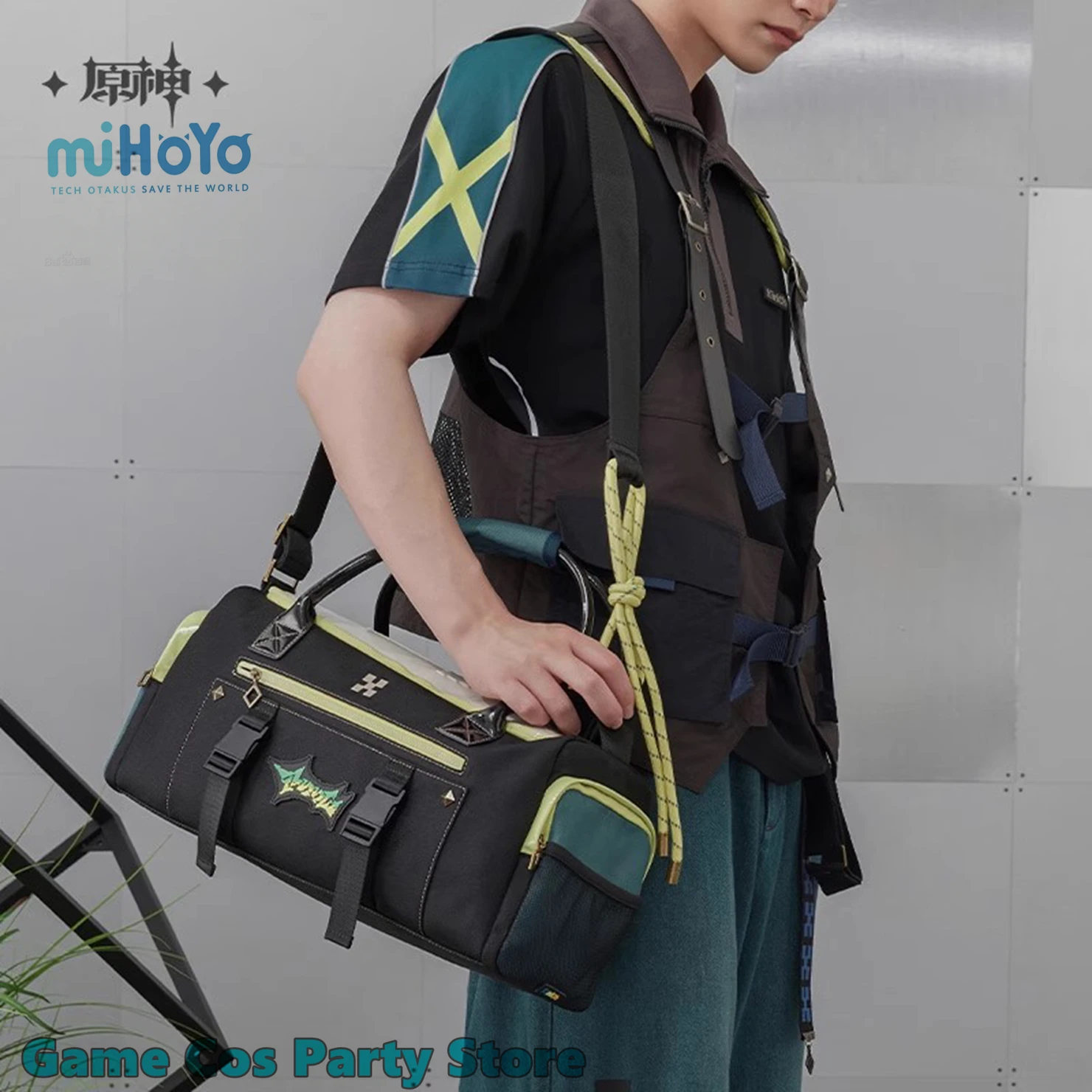 [Authentique] Kinich thème Impression sport sac de voyage jeu Genshin Impact Cosplay sac à dos Turnfire chasse sac à main pendentif cadeaux