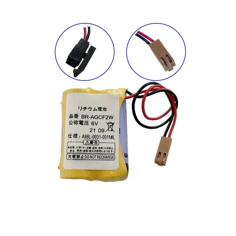 5pcs For BR‑AGCF2W 6V Lithium Battery for A98L‑0031‑0011#L CNC Machine