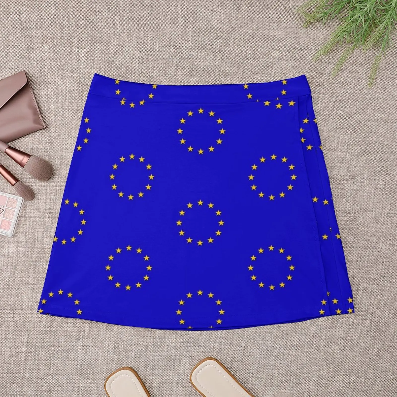 Europe - I Love The European Union ~ EU Flag T-Shirt Drapeau Design Mini Skirt Female skirt Women clothing Mini Skirt