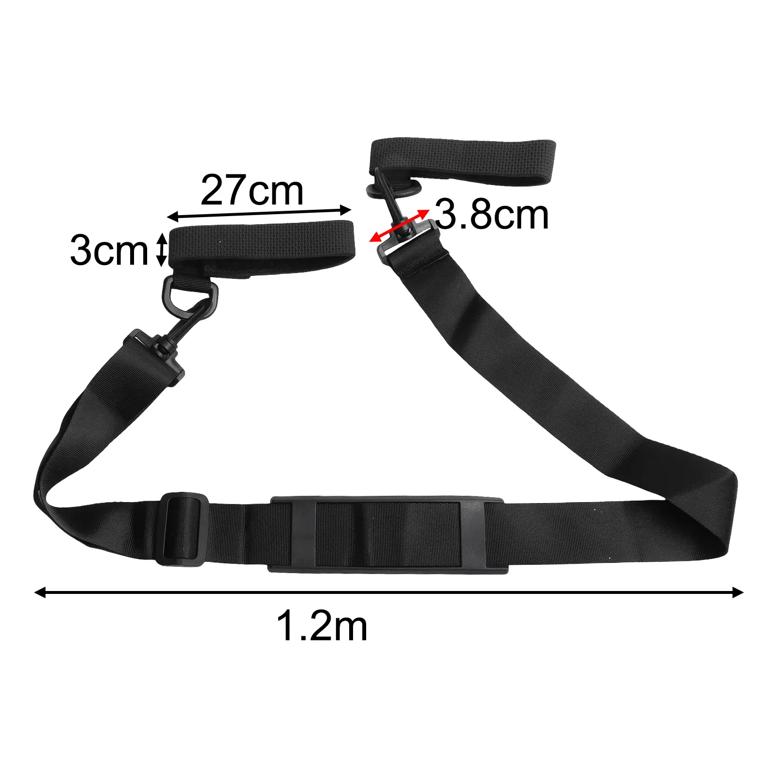 Fishing Holder Adjustable Strap Fishing Adventures 95*3.6cm Versatile Adjustability Comfortable Load Distribution