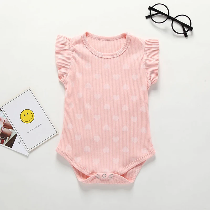 Summer Newborn body Bodysuit Infant Jumpsuit  flower Soft Baby Clothes Cotton Baby Girls Boys Simple Long Sleeve Baby Onesie