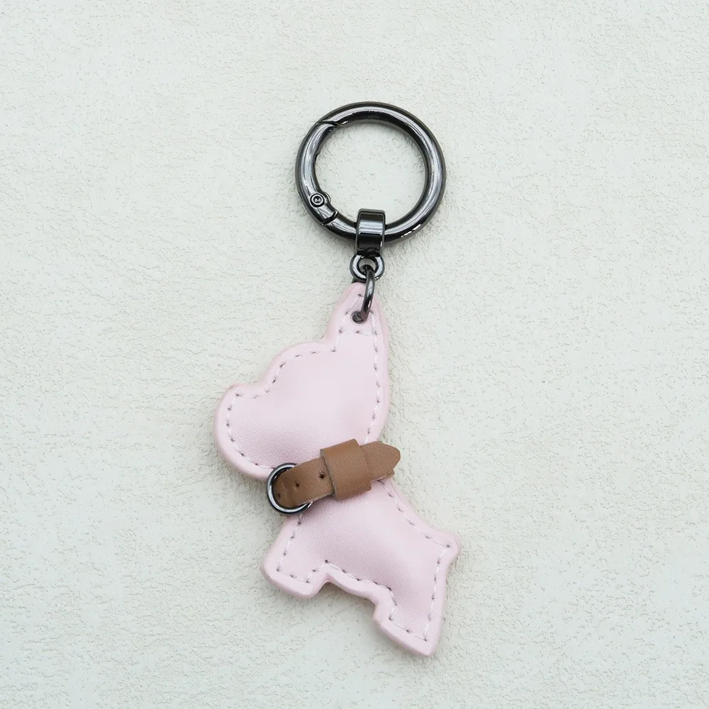 

Multi-color French Bulldog Keychain Animal Dog Cartoon PU Leather Dog Hanger Cute Puppy Fashion Bulldog Bag Pendant Women