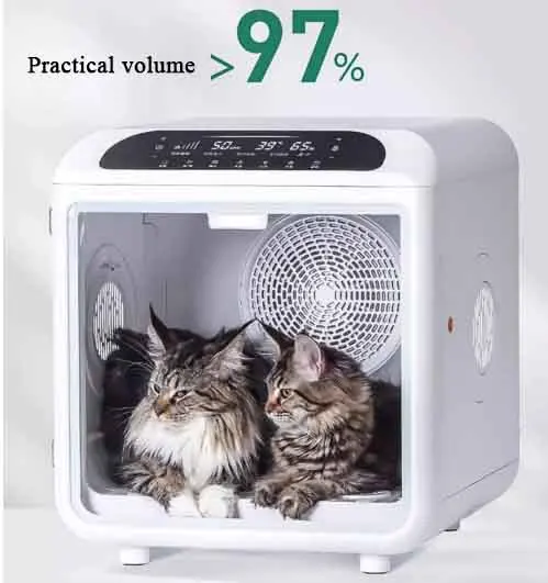 2024 New Uah Automatic Pet Hair Dryer Box Room Machine For Dogs Cats 360 Drying Quiet Quick Drying