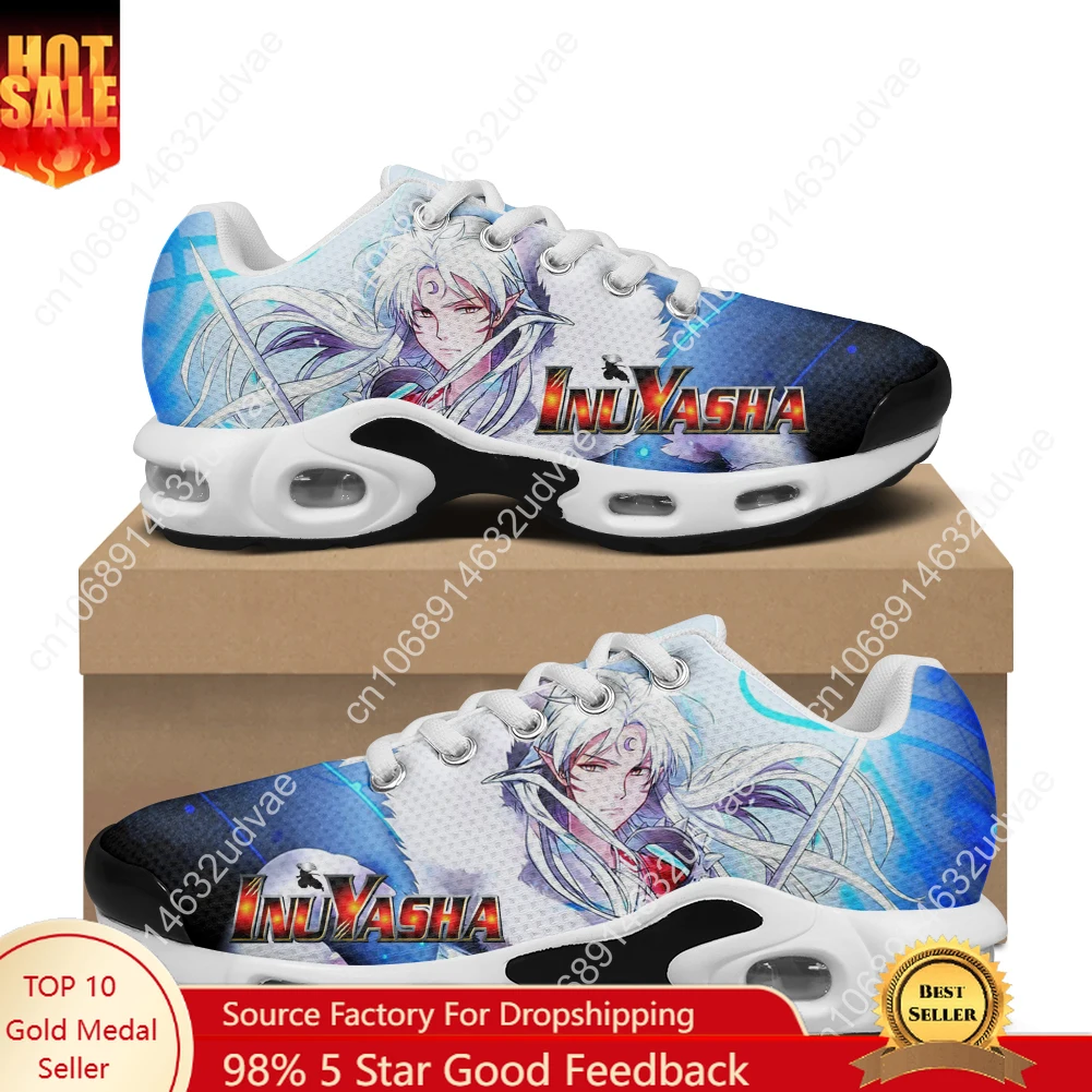 

Inuyasha Sesshomaru кроссовки на воздушной подушке мужские женские подростковые легкие спортивные туфли высокого качества на заказ сетчатые кроссовки для отдыха