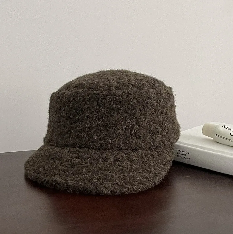 Stylish Design Thick Woolen Newsboy Hat Women Autumn Winter Korean Version British Retro Knight Hat Japanese Hat Painter Female
