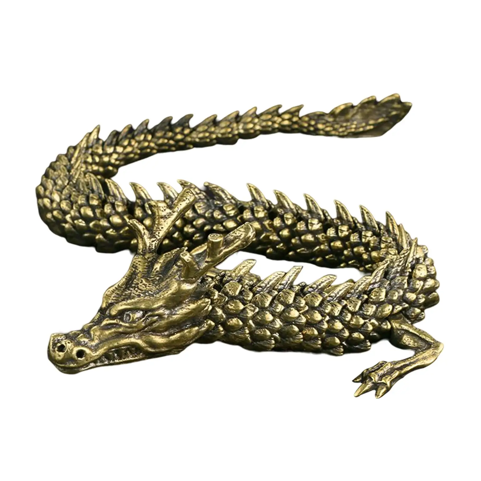 

Snake/Dragon Statue Feng Shui Tabletop Decoration Figurine for Bookcase Car