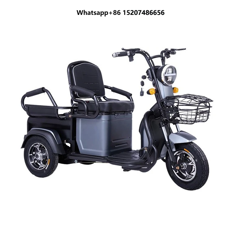 Passenger Tricycle with Cabin Older People Tricycle Adult Electric Tricycle