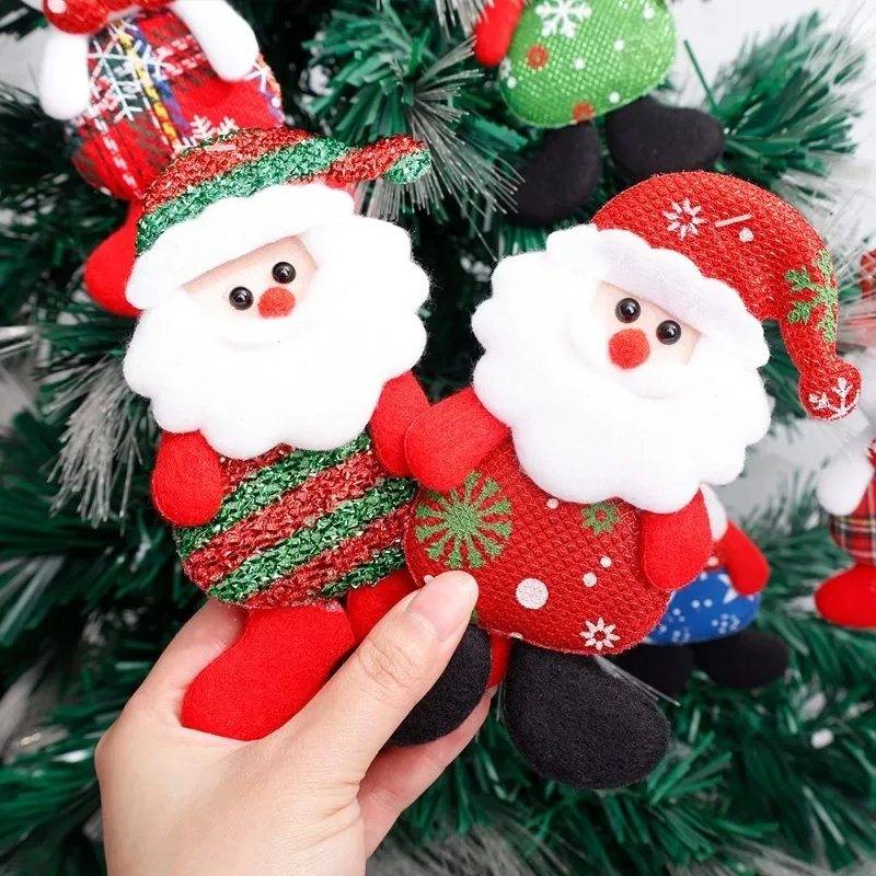 Merry Christmas Ornaments DIY Xmas Gift Santa Claus Snowman Tree Pendant Doll Hang Decoration for Home Noel Natal Happy New Year