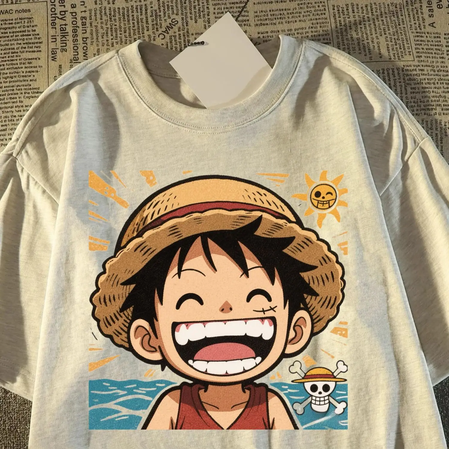 قطعة واحدة من القطن للأولاد والبنات بأكمام قصيرة تي شيرت لصيف 2025 جديد للطلاب الأطفال العصرية فضفاضة الكرتون تي شيرت علوي