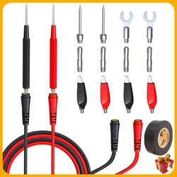 Multímetro Test Leads Kit Substituição, Test Wire Set, Jacaré Clips, Banana Plugs, Sondas para Multímetro, 17Pcs