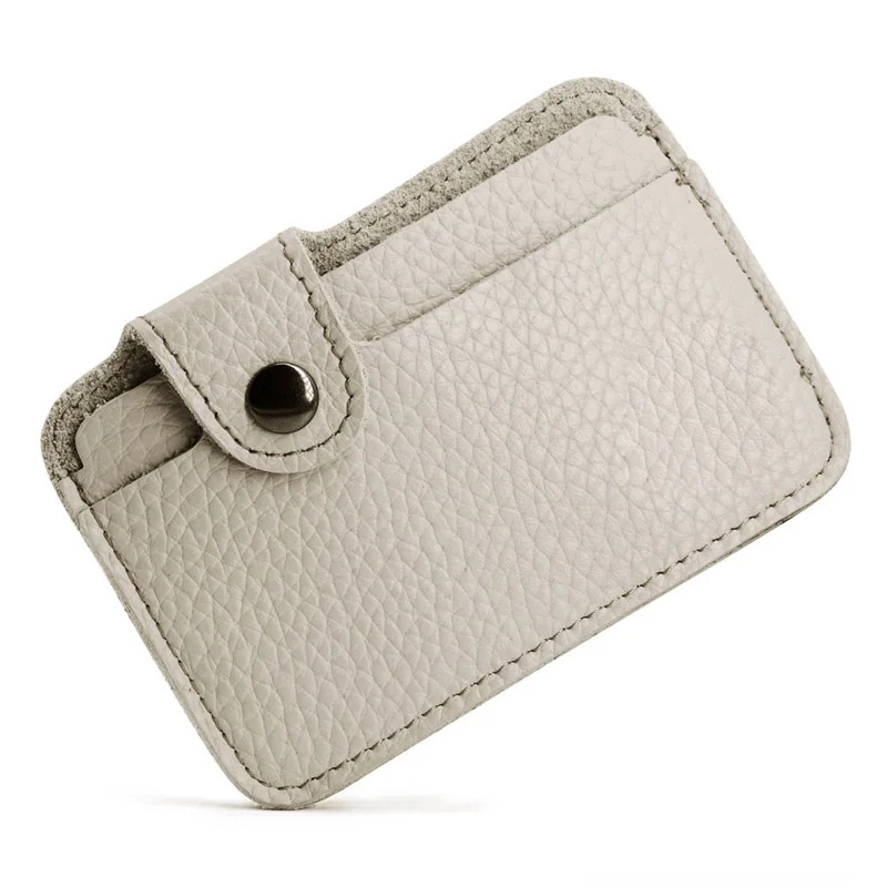 Retro Leather Mini Card Wallet - Business Credit Card Holder for Men & Women, Slim Cash Wallet with Smart Design