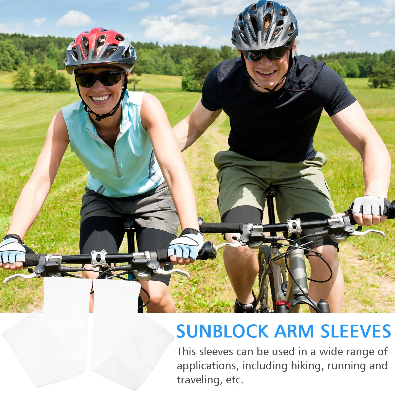 1 Pasang Sarung Tangan Pendingin Nilon Pelindung Sinar UV untuk Bersepeda Berlari Olahraga Luar Ruangan Ringan Bernapas Pendingin Musim Panas