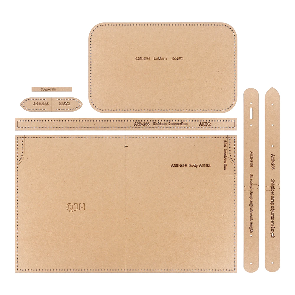 DIY Tote Shoulder Bags Stencils, Crossbody Bags Kraft Paper Templates, DIY Leather Crafts Sewing Patterns