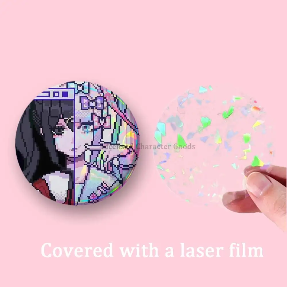 Ame-cha KAngel NEEDY GIRL Badges 25 32 44 58 75 mm Round Customizable Wholesale Fan goods Self-made fan freebies