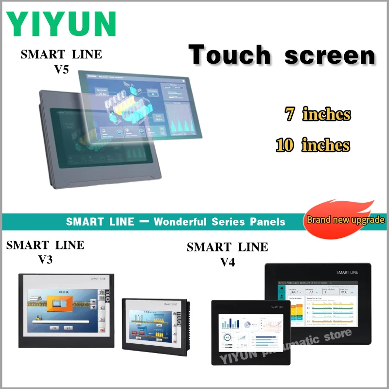 1pc Smart Line V3/V4/V5 Touchscreen 7 10 inches Touch Screen 6AV6648-0EC11/0EE11/0DC11/0DE11/0CC11/0CE11-3AX0 For Siemens
