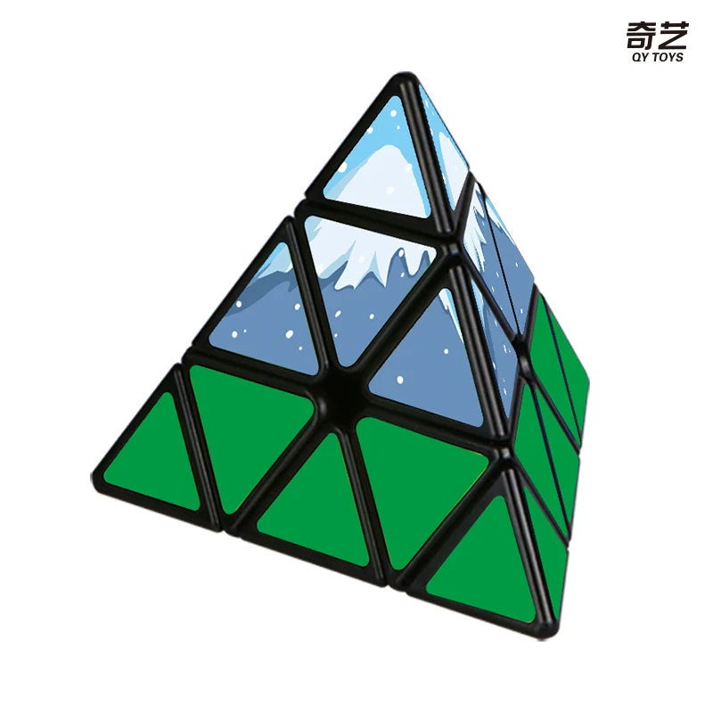 QiYi Snow Mountain Cube Volcano Cube Speed Cube Stickerless Professional Fidget ของเล่น