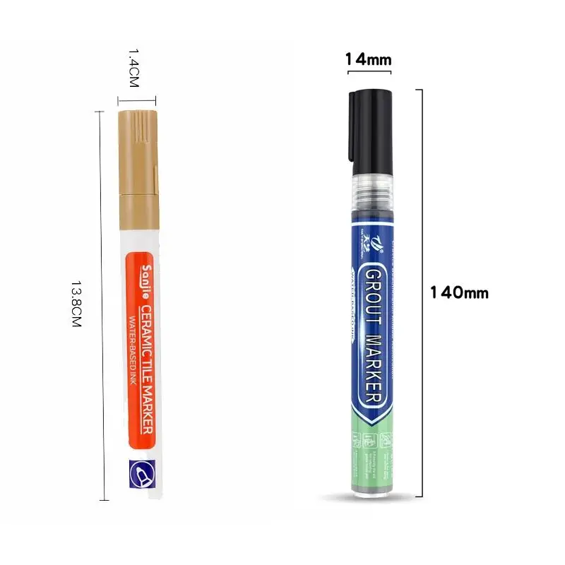 24Color Optional White Waterproof Tile Marker Grout Pen Wall Seam Pen For Tiles Floor Bathroom Wall Decontamination Seam Repair