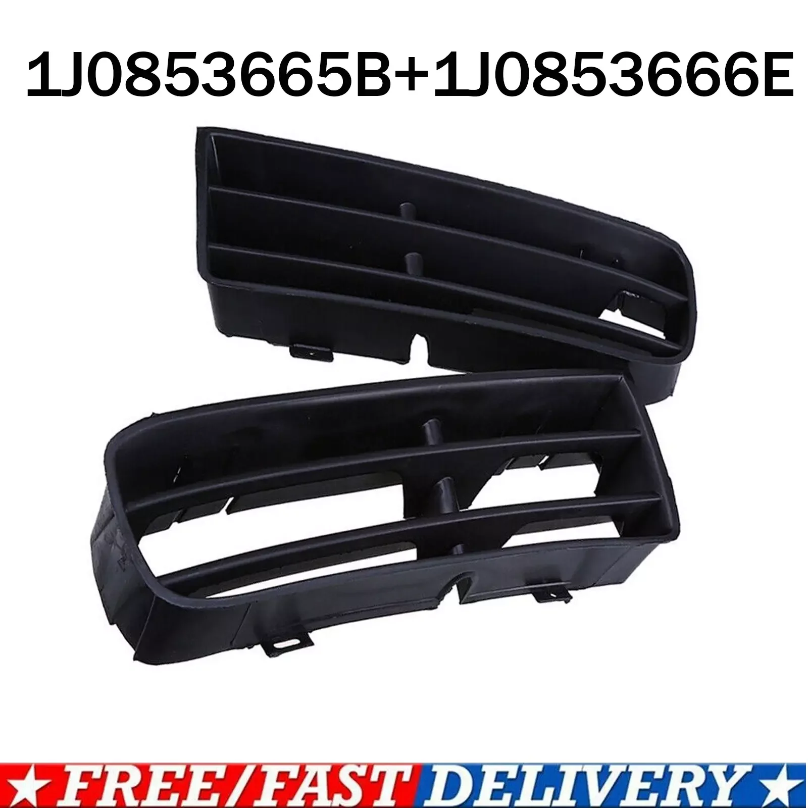 

Right Left Side Lower Bumper Grill Grille For VW Golf Mk4 98-04 1J0853665B UK Front Bumper Fog Light Lower Grille Cover Car Part