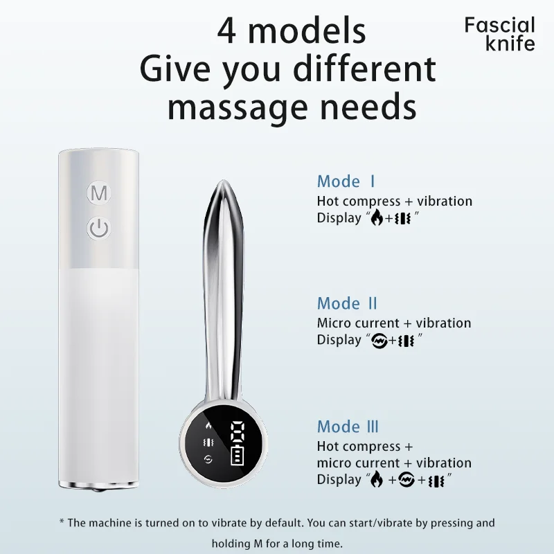 Wireless Handheld Micro-electric Body Massager, Muscle Pain Relief, Scraper, Lymphatic Drainage