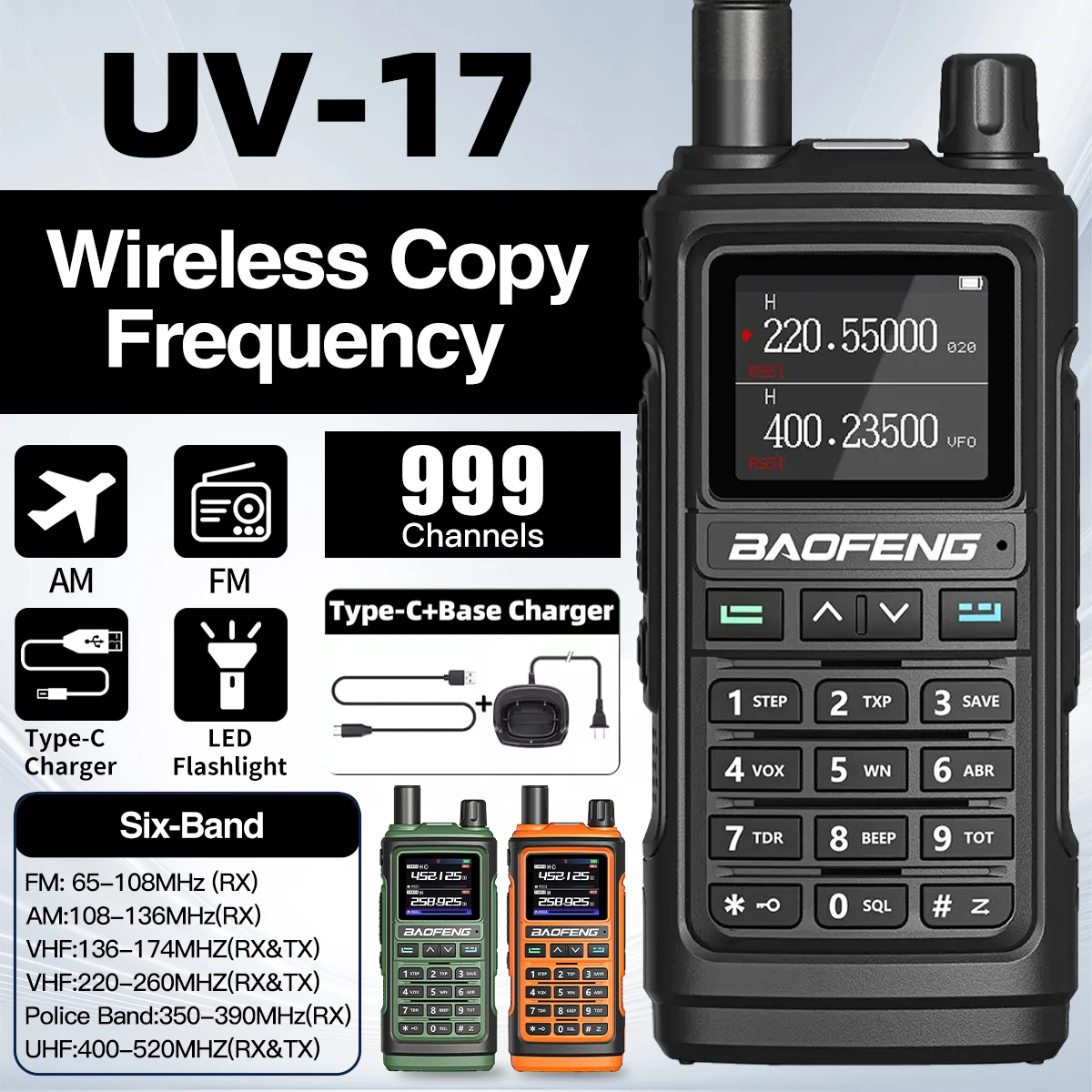 1PC Baofeng UV-17 W…