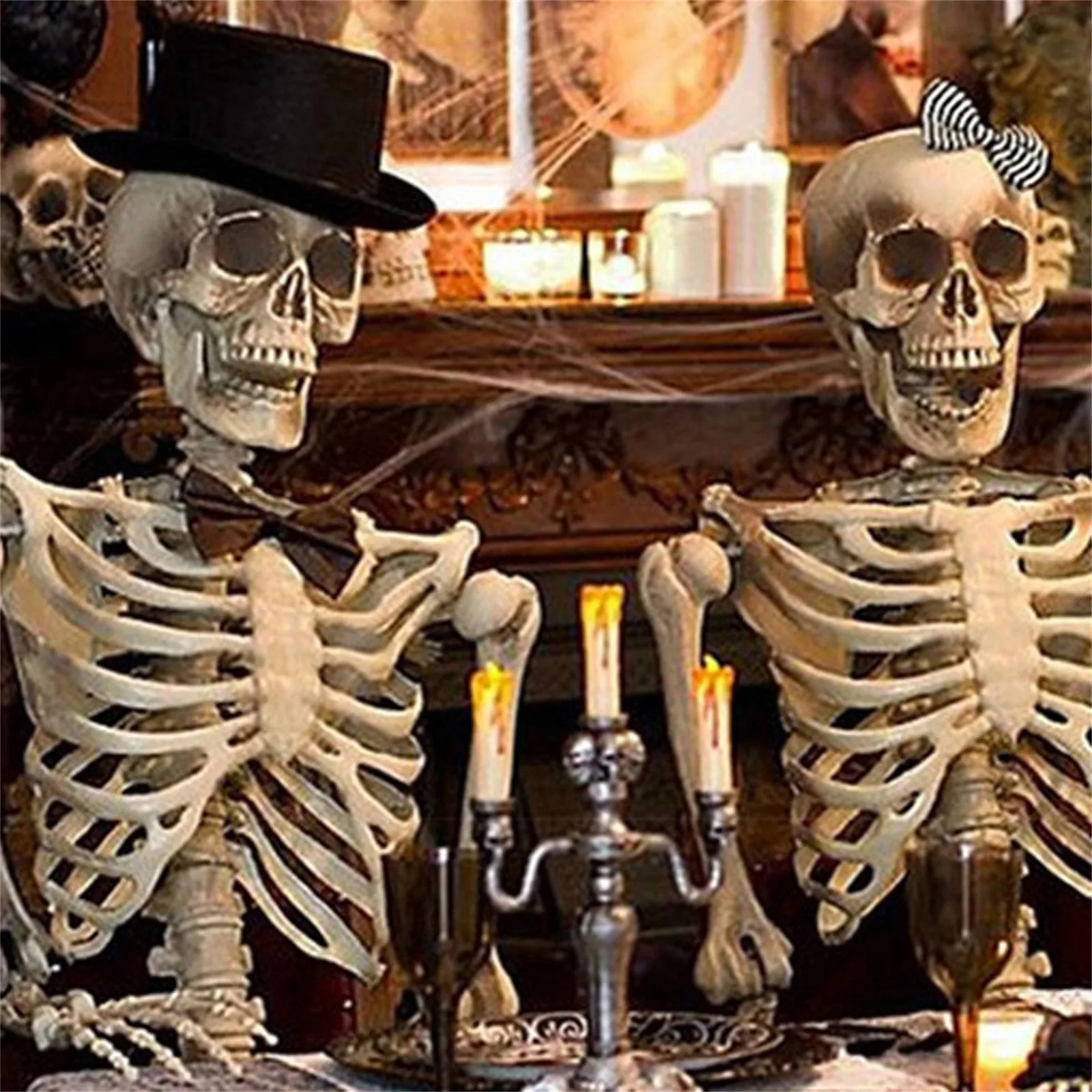 Halloween Horror Luminous Skeleton Skeleton Bar Ktv Scene Pendant Decoration Halloween Desktop Decoration Series