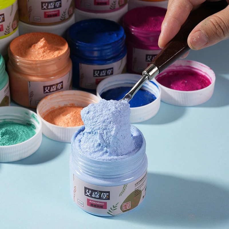 450g 3D Quartz Sand Texture Acrylic Paint  for DIY Abstract Canvas Wall Art, Handmade Texture Painting, Home Decor Art Supplies