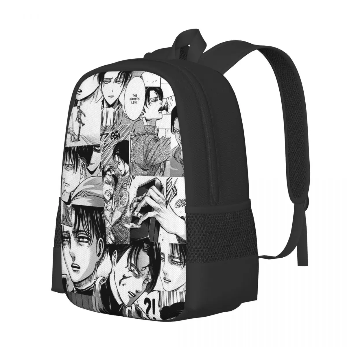 Levi Ackerman Attack On Titan Backpack Daypack Large Capacity Kids BookBag School Bag Shoulder Bags for Men Women