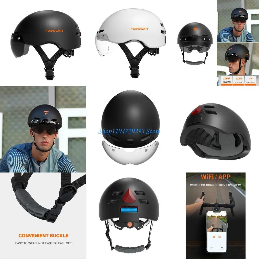 

Шлемы для взрослых Y2GD с интеллектуальными шлемами с полной камерой для улучшения впечатлений от езды