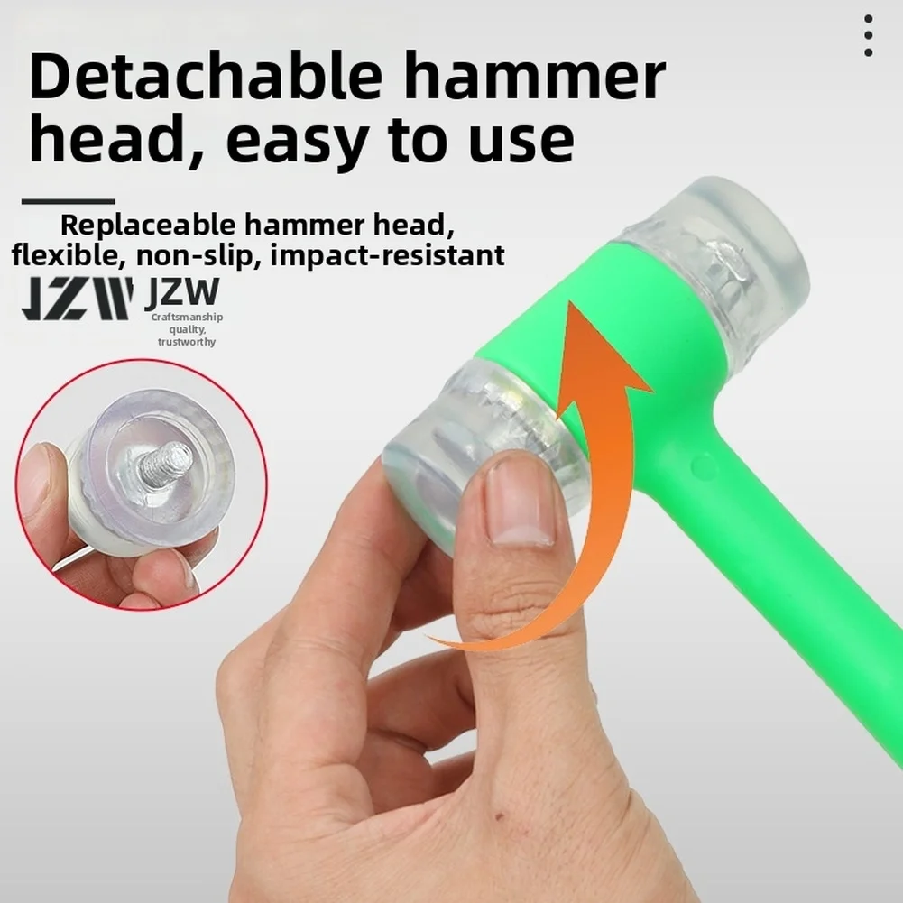 2pcs Multifunctional Rubber Hammers for Assembly Disassembly and Adjustment Tasks in Workshop and Field Operations