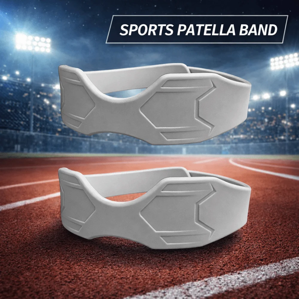 

Silicone Knee Pads Patella Strap Shock-absorbing Non-Slip Design Knee Patella Support Protector Patellar Tendon Stabilizer