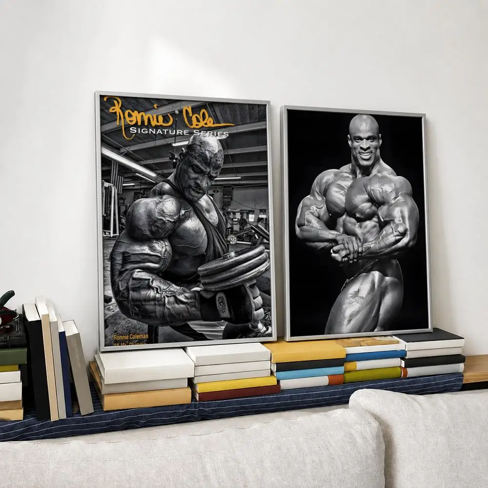Athlete Ronnie Coleman Poster Self‑Adhesive Waterproof PP Poster Coffee House Bar Wall Art Sticker Room Home Decor